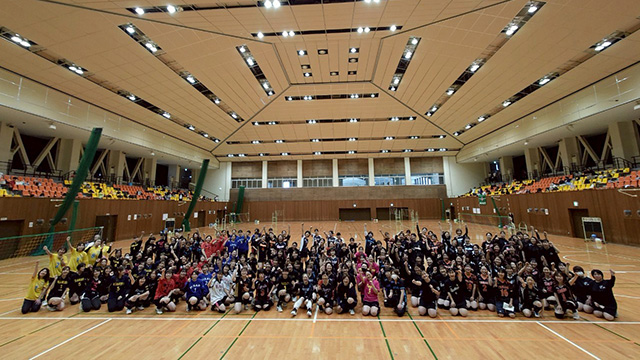 写真：ソフトバレーボール競技風景